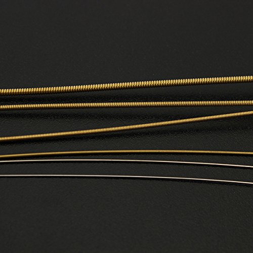 JJOnlinestore juego de 6 cuerdas de repuesto para guitarra acústica clásica. Accesorios de repuesto para cuerdas de guitarra de 3/4. Regalo de navidad