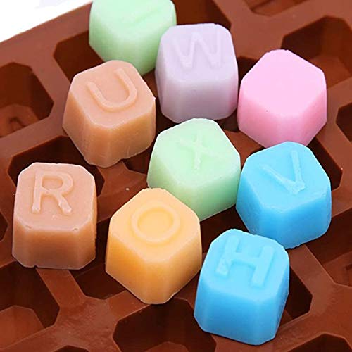 JJOnlineStore - Moldes de letras de la A a la Z para decoración de pasteles, molde de fondant, moldes de alfabeto de chocolate