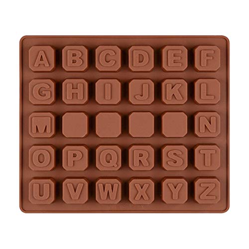 JJOnlineStore - Moldes de letras de la A a la Z para decoración de pasteles, molde de fondant, moldes de alfabeto de chocolate