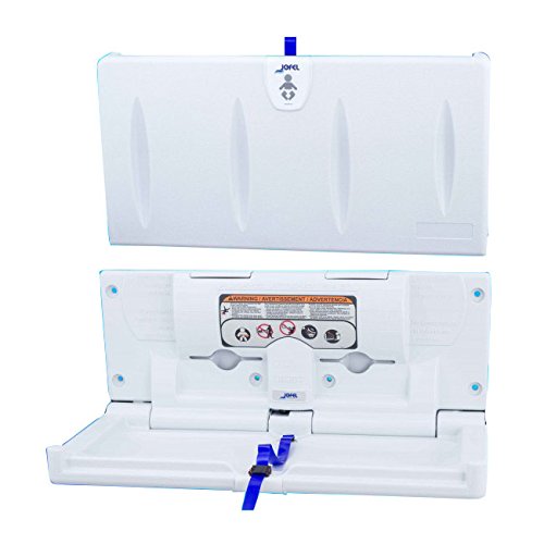 Jofel AY10000 Cambiador de Pañales Horizontal, HDPE Antibacteriano, Blanco
