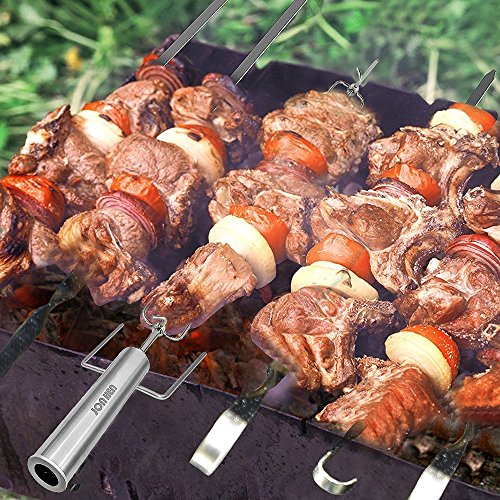Jonhen Asador Giratorio Barbacoas de Carbón,Espetón Pincho Asador con Motor,Sin Cable