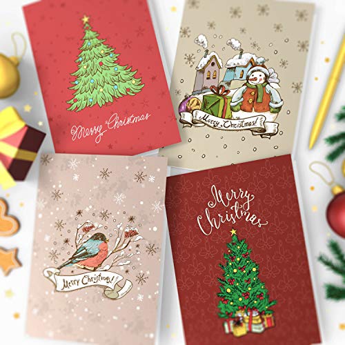 Joy Masters - 16 Caja de Tarjetas de Navidad Variados con Sobres - Vol. 3
