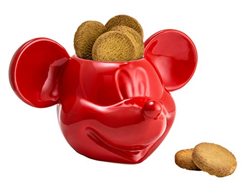 Joy Toy 62130 Mickey Mouse 3d Bote para galletas (25 X 17 X 20 CM), color rojo