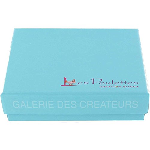 Joyas Les Poulettes - Pendientes Clavo de Plata y Perlas Cultivadas 6,5-7 mm - Classics - Negro