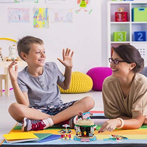 joylink Juego de Construcción, Tienda de Hamburguesas Set de Construcción con 443 Bloques Bloques de Construcción Educativos Set de Construcción de Juguete para Niños a Mayores de 6 Años