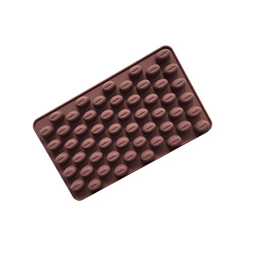 joyliveCY 55 Granos de café con Compatible Conma de Chocolate Cake Cookie DIY moldes de Silicona
