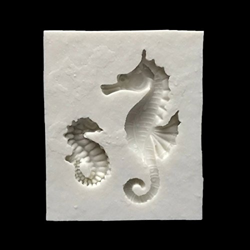 joyliveCY Caballitos de Mar Sugarcraft Caucho de silicona moldes