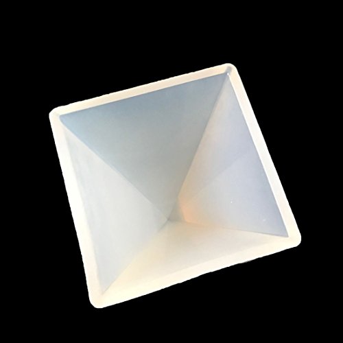 joyliveCY Pirámide Compatible Conma Molde de Silicona Resina de Cristal DIY Making Craft Herramienta
