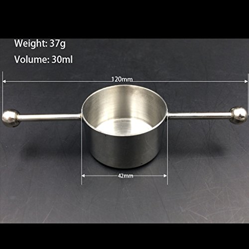 joyMerit Vástago Whisky Taza Medidora Vino 30ml Cocktail Bar Bartender Jigger