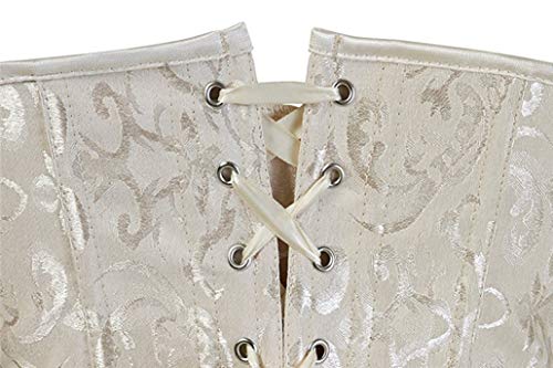 JOYOTER Corsé Underbust para Mujer Bustier Lencería Sexy con Estampado Floral Vintage Cincher gótico Vintage