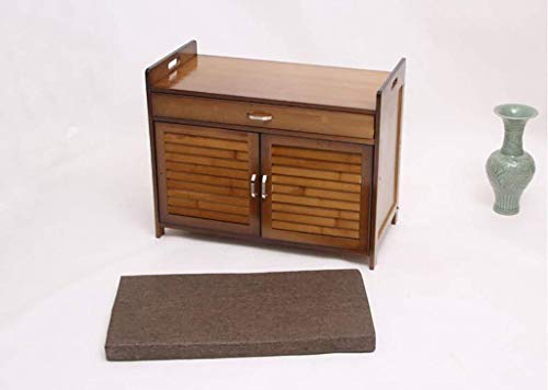JPVGIA Madera Maciza Zapatero Zapato heces Moderna Minimalista Zapato casa Banco de sofá Puerta de Madera Maciza de heces de Almacenamiento Banco de Zapato