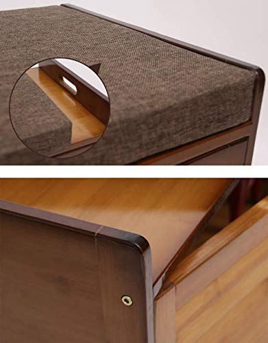 JPVGIA Madera Maciza Zapatero Zapato heces Moderna Minimalista Zapato casa Banco de sofá Puerta de Madera Maciza de heces de Almacenamiento Banco de Zapato