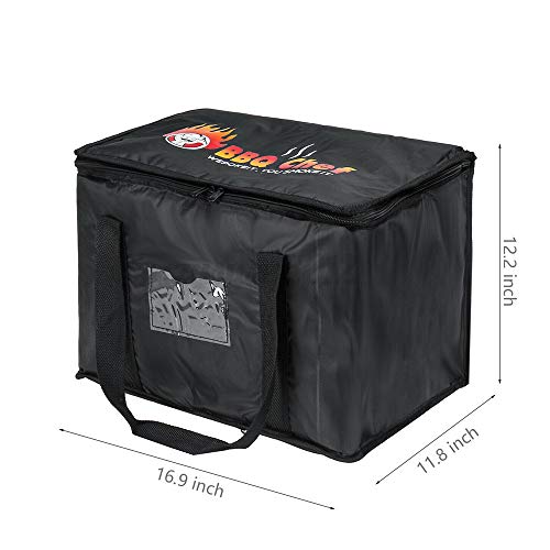 Jroyseter Bolsa Térmica Comida Mochila isotérmica Bolsa de Suministro de Aislamiento de Pizza para Entrega de Pedidos de Comida Reutilizable Bolsa - Mantener Alimentos Calientes o fríos (50L)