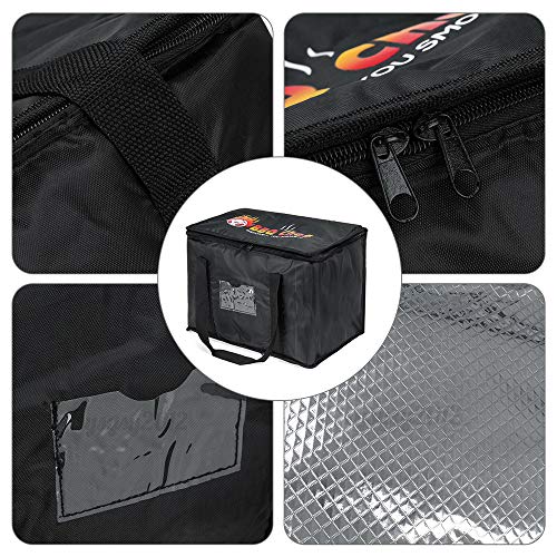 Jroyseter Bolsa Térmica Comida Mochila isotérmica Bolsa de Suministro de Aislamiento de Pizza para Entrega de Pedidos de Comida Reutilizable Bolsa - Mantener Alimentos Calientes o fríos (50L)