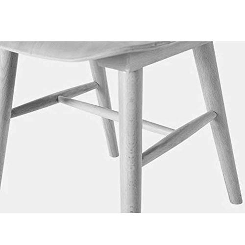 Jsmhh Sillas de Comedor Modernas - Silla de Madera Maciza - Silla de Respaldo for el hogar/Dormitorio/cafetería Restaurante/Hotel/Restaurante/Oficina Negro 43x43x86CM Adecuado for Sala de Estar, d