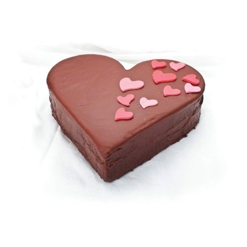 Juego 2 bandejas con forma de corazón profesional Decora de aluminio anodizado CDC Kit 4 (1 molde de 15 x 7.5 cm, 1 bandeja de 20 x 7.5 cm)