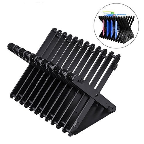Juego CD Storage Compact Game Tower, Soporte de almacenamiento de disco plegable Soporte de soporte CD / DVD Storage Rack para PS4, PS4 Pro, Xbox one, Xbox 360, DVD, PS4 y Xbox Video Games