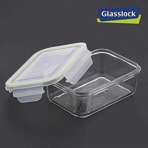 Juego de 2 Contenedores Rectangulares Glasslock 100% Herméticos en Vidrio Templado, Recambios para Bolsas Térmicas, Capacidad 715 ml