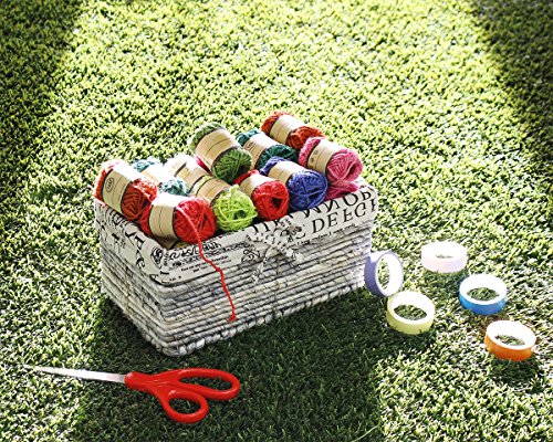Juego de 24 rollos de cordel de yute – Cuerda de cordel natural, cuerda de yute, cuerda de cordel para manualidades, bricolaje, decoración, adornos, colores surtidos – 10 metros por rollo