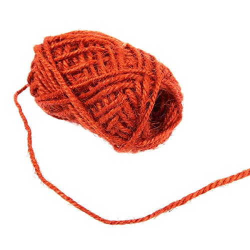 Juego de 24 rollos de cordel de yute – Cuerda de cordel natural, cuerda de yute, cuerda de cordel para manualidades, bricolaje, decoración, adornos, colores surtidos – 10 metros por rollo