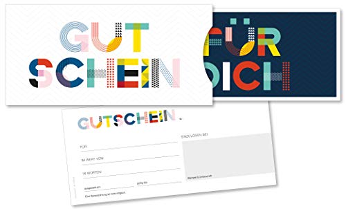 Juego de 25 bonos de regalo para clientes, aptos para empresas de todos los sectores, incluye fundas de tarjetas de alta calidad