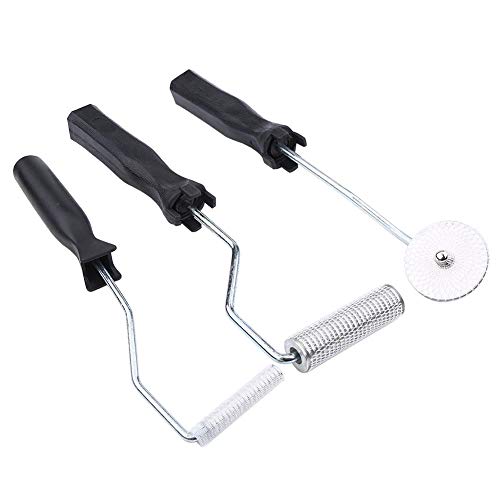Juego de 3 piezas de aleación de aluminio de fibra de vidrio Bubble Paddle Tool Kit de rodillo de laminación para FRP Molde para bañera Ducha Bañera Reparación de barcos