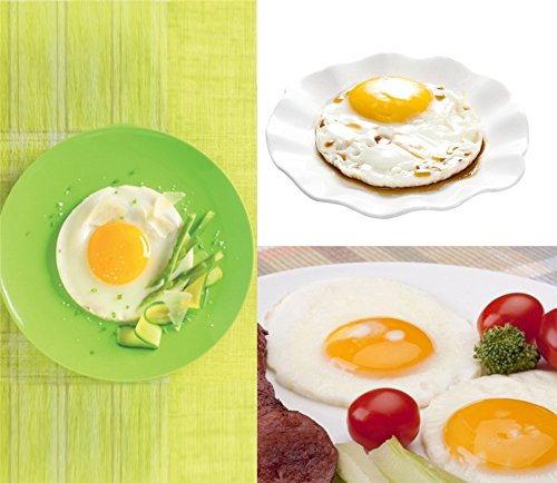 Juego de 4 moldes de silicona de alta calidad con forma de aro, para freír huevos o para hacer tortitasMoldes de silicona antiadherentes para repostería, redondos con asa, paquete de 4.