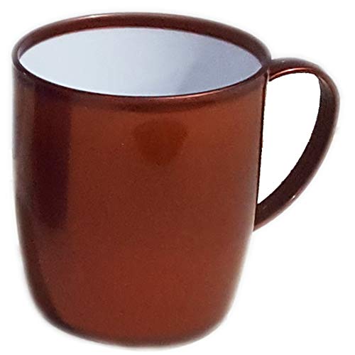 Juego de 6 tazas de plástico multicolor para viajes y niños, sin BPA, con mango