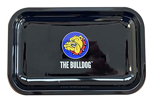 Juego de bandejas de cigarrillos para fumadores – Kit de cesta para fumar – Bandeja Bulldog – Papel tamaño King y 1 punta de cristal + más artículos de regalo crudos