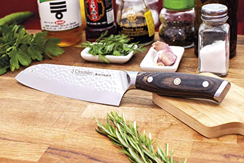 Juego de cuchillos de cocina profesional 3 Claveles Kimura Cuchillo de cocina multiusos menaje de cocina acero inoxidable set de utensilios cocina