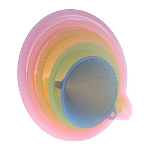 Juego de embudo de cocina, 5 embudos de cocina, colores arcoíris – 67 mm, 83 mm, 98 mm, 110 mm y 125 mm