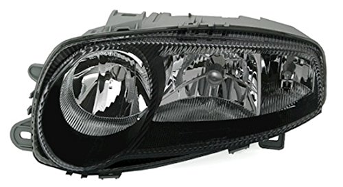 Juego de faros halógenos AD Tuning DEPO de cristal transparente negro preparado para LWR