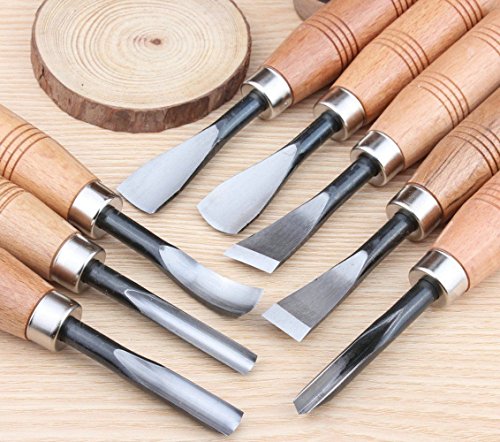 Juego de herramientas para esculpir madera, para trabajos de bricolaje (8 piezas)