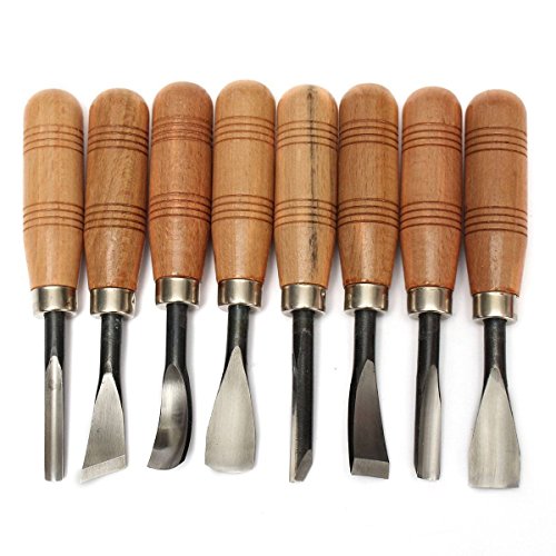 Juego de herramientas para esculpir madera, para trabajos de bricolaje (8 piezas)