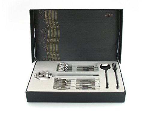 Juego de Pasta: Cazuela de Pasta Chef 24cm + Cubertería de Pasta 13 Piezas Trento en Caja Regalo.