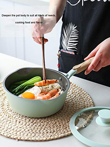 Juego de utensilios de cocina antiadherentes, juego de ollas, cocina doméstica, wok, sartén combinada, sartén antiadherente wok, adecuado para restaurante de cocina-A