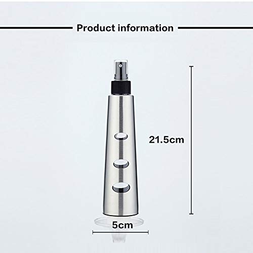 Juego Dispensador Pulverizador De Aceite, Botella De Spray De Aceite Oliva Y Vinagre, Acero Inoxidable, Control De Aceite Para Cocina Barbacoa Cocinando Horneando Asado Fritura Regalo (2pcs)