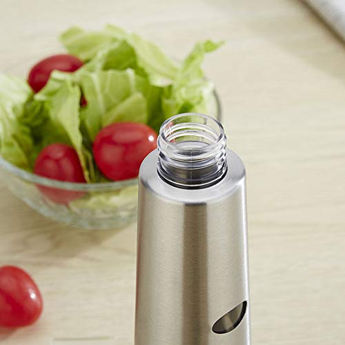 Juego Dispensador Pulverizador De Aceite, Botella De Spray De Aceite Oliva Y Vinagre, Acero Inoxidable, Control De Aceite Para Cocina Barbacoa Cocinando Horneando Asado Fritura Regalo (2pcs)