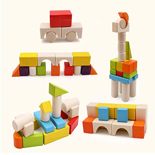 Juguetes De Bloques De ConstruccióN Bloques De Colores De ConstruccióN Juguetes Educativos De Madera Para BebéS Juguetes Educativos De Apilamiento Para NiñOs