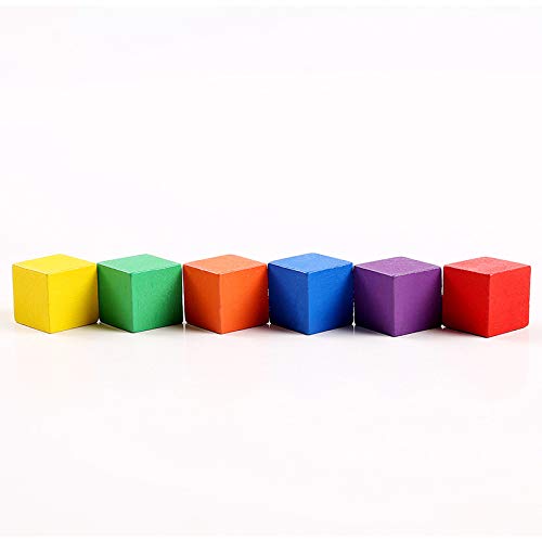 Juguetes De Madera Bloques De ConstruccióN Cuadrados De Madera 100 Cubos De PequeñOs Bloques De Madera Juego De Madera Bloques De Pila Rompecabezas De EducacióN Temprana