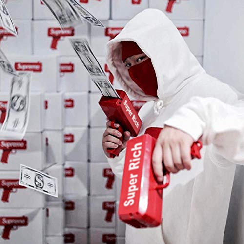 Juguetes del dinero ValueTalks Pistola del Dinero Money Gun Regalo de Juguete Infantil para Bar Navidad Carnaval Halloween Fiesta de Cumpleaños Aniversario Reunión de Amigos