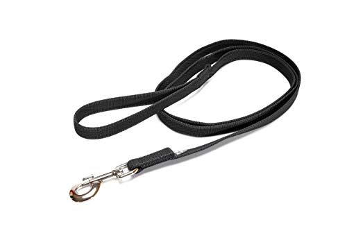 Julius-K9 Correa, Negro-Gris, 2 cm