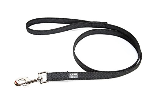 Julius-K9 Correa, Negro-Gris, 2 cm