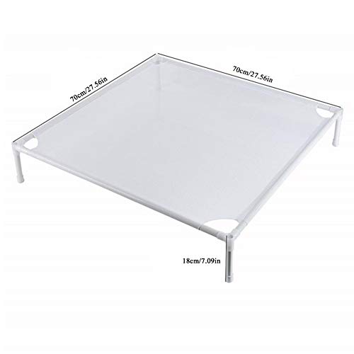 Juman - Red de Malla para Secado de Ropa (Material plástico, Ahorra Espacio, apilable, Plegable, 70 70 70 18 cm, 27.56 27.56 7.09), Color Blanco