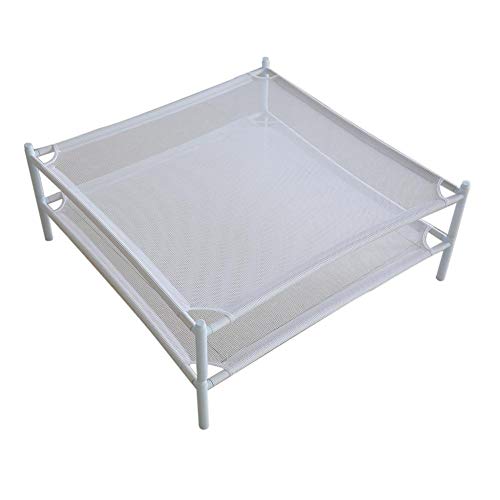 Juman - Red de Malla para Secado de Ropa (Material plástico, Ahorra Espacio, apilable, Plegable, 70 70 70 18 cm, 27.56 27.56 7.09), Color Blanco