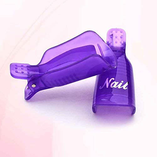 Junecat Herramienta Wrap plástico acrílico del Arte del Clavo empapa del Clip cápsula de Gel UV removedor de Esmalte