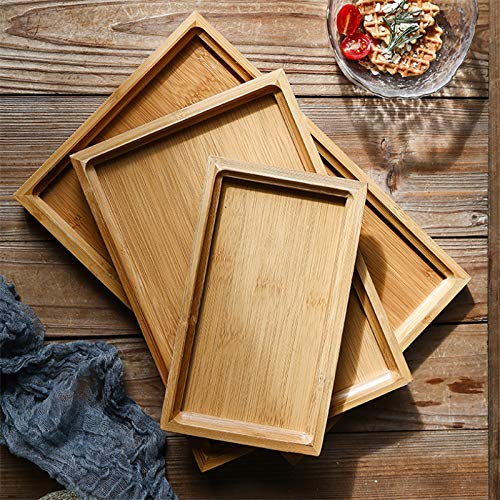 JUNGEN Bandejas de madera Retro Caja de almacenamiento para el escritorio o el cajón, 24.5*15*4CM