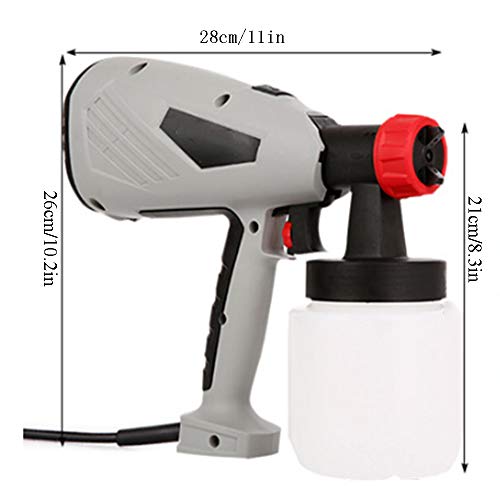 JUNJP Pistola de pulverización eléctrica Cake Chocolate, pulverizador de Pintura de compresión, Perilla de válvula Ajustable de contenedor Desmontable, para Pintura de Valla de Pared de Pastel