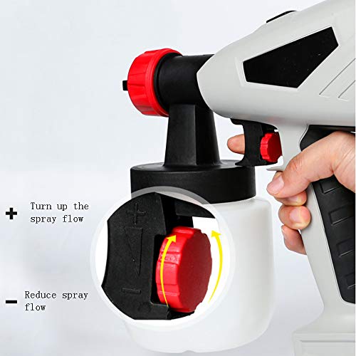 JUNJP Pistola de pulverización eléctrica Cake Chocolate, pulverizador de Pintura de compresión, Perilla de válvula Ajustable de contenedor Desmontable, para Pintura de Valla de Pared de Pastel