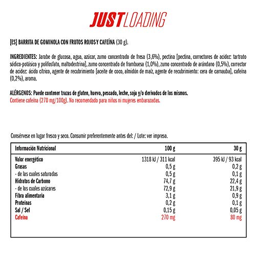 Just Loading - Barritas Energéticas de Gominola y Cafeína Gummypower 20 unidades